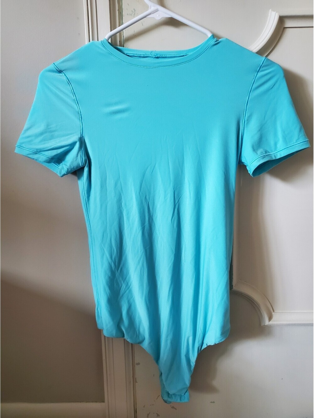 Aerie Teal Short Sleeve Body Suit